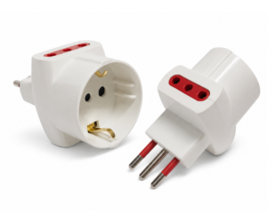 Adaptador Modular Salida Shucko + 2 Modular