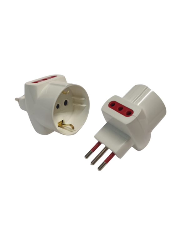 Adaptador Modular Salida Shucko + 2 Modular