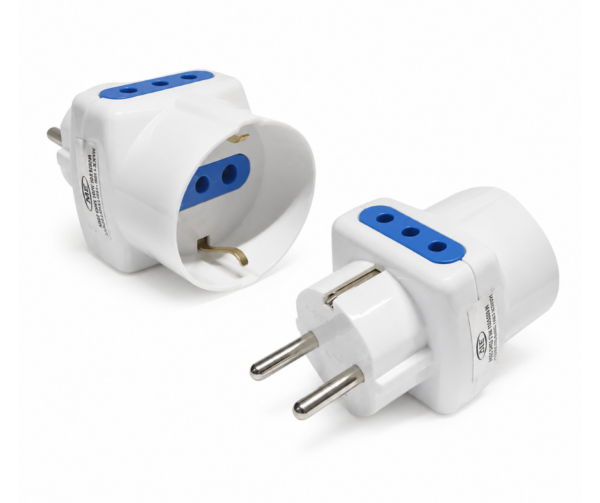 Adaptador Shucko Salida Shucko + 2 Modular