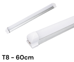 Artefacto LED T8 9W de 60 cm LUZ FRIA