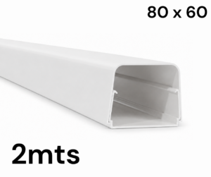Ducto PVC 80 x 60 de 2mts (Aire Acondicionado)