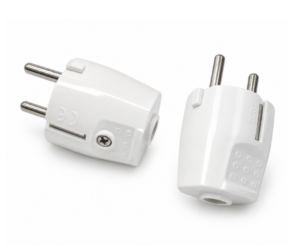 Ficha Shucko Salida Frontal (Blanca) CONATEL