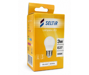 Lampara LED 3W E27 CALIDA