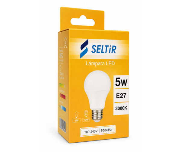 Lampara LED 5W E27 CALIDA