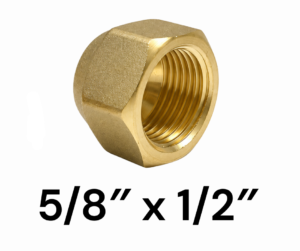 Tuerca Reduccion Rosca de 5/8" x Orificio de 1/2"