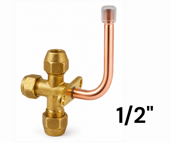 Valvula de Acceso Split de 12″ Curva 90° Valvula de Acceso Split de 1/2" Curva 90°