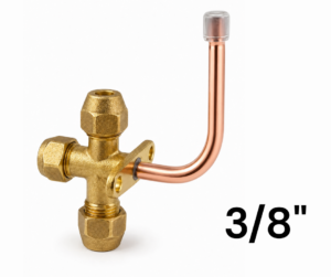 Valvula de Acceso Split de 3/8" Curva 90°