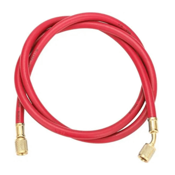 Manguera para Manifold R410a ROJA de 1.20M de largo 1/4" x 5/16"