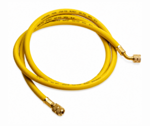 Manguera para Manifold R22 AMARILLA de 1.20mts de largo 1/4" x 1/4"