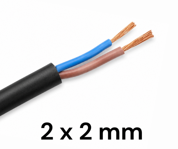 Cable Bajo Goma 2 x 2 mm POR METRO (1) Cable Bajo Goma 2 x 2 mm POR METRO