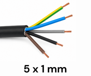 Cable Bajo Goma 5 x 1 mm POR METRO (1) Cable Bajo Goma 5 x 1 mm POR METRO
