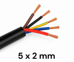 Cable Bajo Goma 5 x 2 mm POR METRO Cable Bajo Goma 5 x 2 mm POR METRO