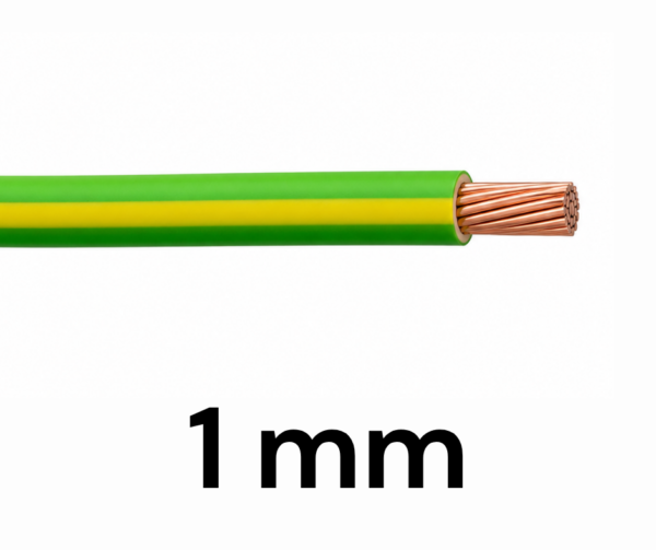 Cable Multifilar 1mm TIERRA por Metro