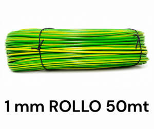 Cable Multifilar 1mm TIERRA por ROLLO de 50 MT Cable Multifilar 1mm TIERRA por ROLLO de 50 MT