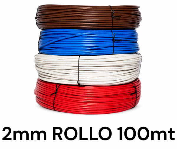 Cable Multifilar 2mm por ROLLO de 100 MT