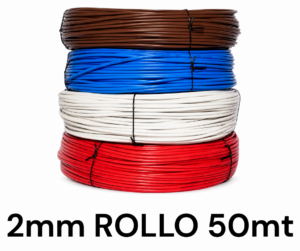 Cable Multifilar 2mm por ROLLO de 50 MT Cable Multifilar 2mm por ROLLO de 50 MT