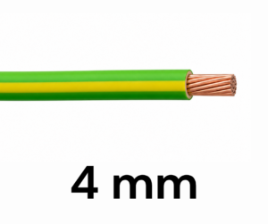 Cable Multifilar 4mm TIERRA por METRO Cable Multifilar 4mm TIERRA por Metro