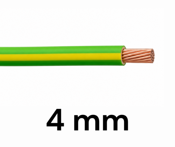Cable Multifilar 4mm TIERRA por METRO Cable Multifilar 4mm TIERRA por Metro