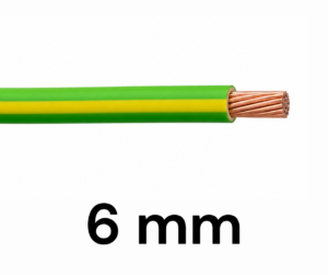 Cable Multifilar 6mm TIERRA por METRO Cable Multifilar 6mm TIERRA por Metro