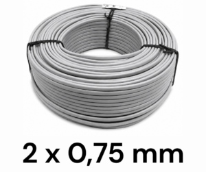 Cable Superplastico 2 x 0,75 mm POR ROLLO Cable Superplastico 2 x 0,75 mm POR ROLLO DE 100mts