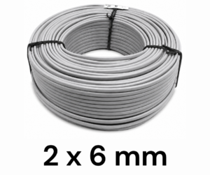 Cable Superplastico 2 x 6 mm POR ROLLO Cable Superplastico 2 x 6 mm POR ROLLO DE 100mts