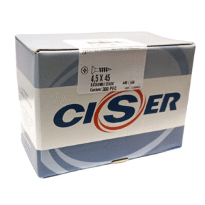 Caja de 300 Tornillos Fixer Fresados 4,5 x 45