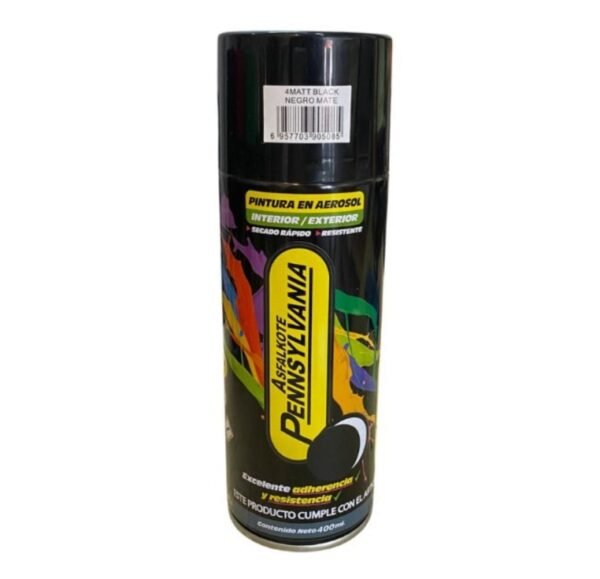 Pintura en Aerosol NEGRO MATE PENNSYLVANIA