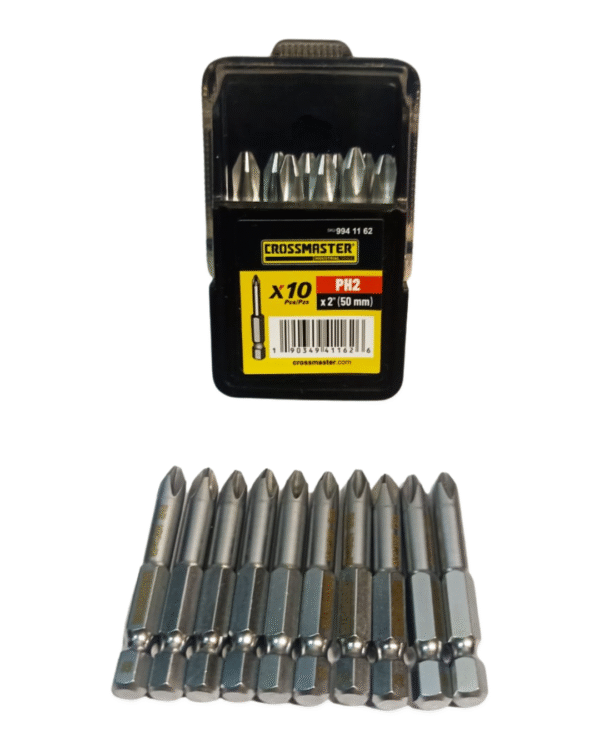 Punta PH2 x 50mm CROSSMASTER 10 Unidades