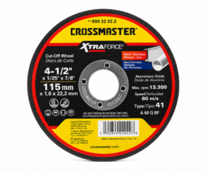 Disco de Corte Metal 4.12″ CROSSMASTER Disco de Corte Metal 4.1/2" CROSSMASTER