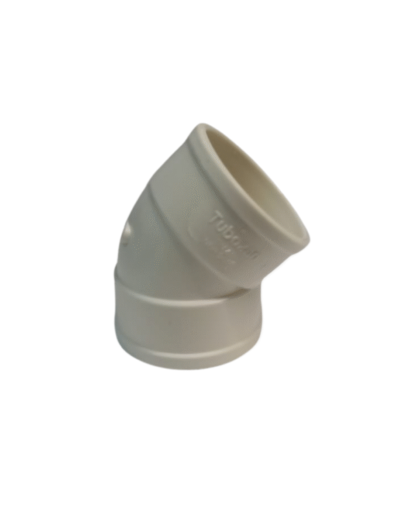 Codo de PVC 40mm x 45º