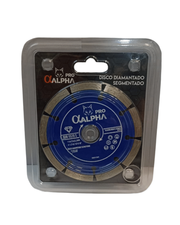 Disco Diamantado Segmentado 4.1/2" ALPHA PRO