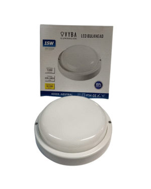 luminaria tortuga redonda VYBA 1 Luminaria tipo Tortuga Redonda 15W LUZ NEUTRA VYBA