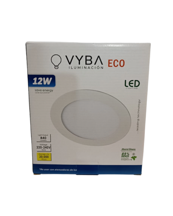Panel de Embutir LED 12W Circular