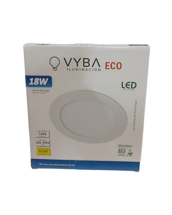 Panel de Embutir LED 18W Circular