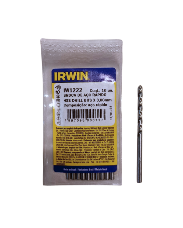 Mecha para Metal 3mm IRWIN
