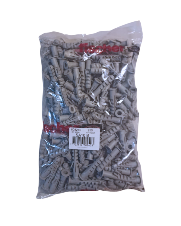 Taco c/Tope de 10mm (Bolsa de 250 UNIDADES)