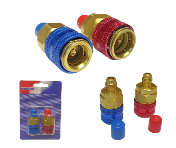 Juego de Acoples Rapidos Automotriz (ALTA Y BAJA) R134a