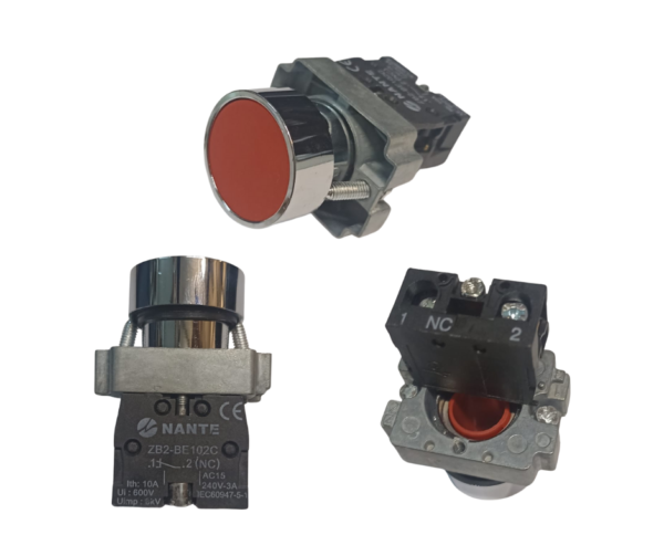 Boton Pulsador para Parada (STOP) de Motores