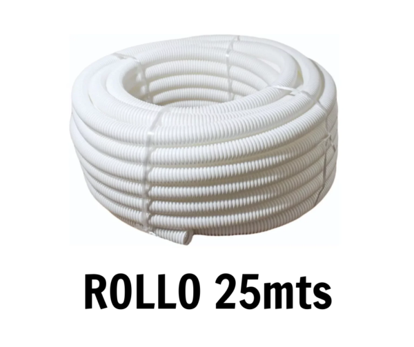 Caño de Desagüe Corrugado POR ROLLO de 25mt (DURIN)