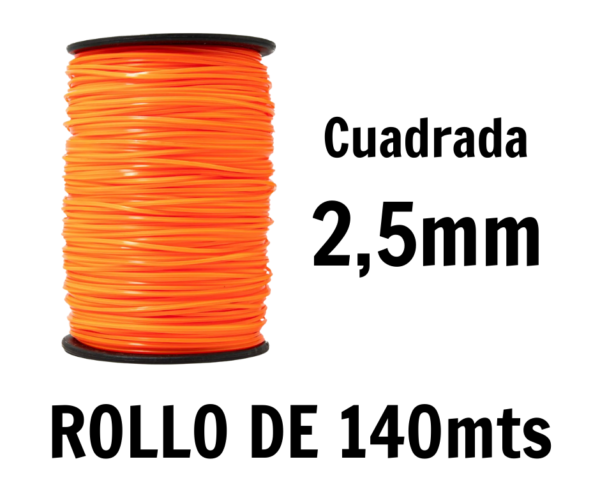 Rollo de Tanza para Bordeadora de 2,5mm GRILON