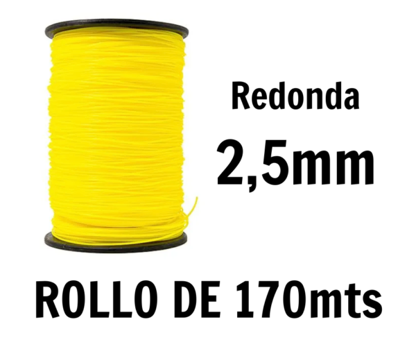 Rollo de Tanza para Bordeadora de 2,5mm GRILON