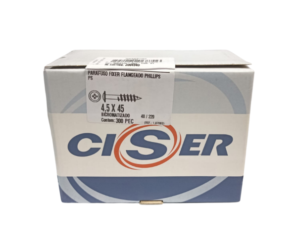 Caja de 300 Tornillos Fixer Flangeados 4,5 x 45