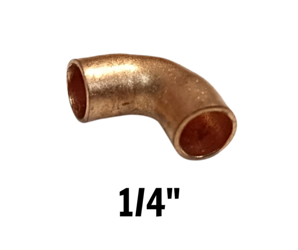 Codo de Cobre para Soldar 1/4"