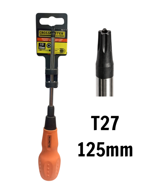 Destornillador Punta Torx T27 125mm CROSSMASTER