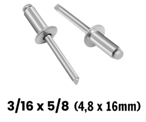 Remache POP 3/16" x 5/8" (10 UNIDADES)