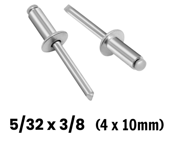 Remache POP 5/32" x 3/8" (10 UNIDADES)
