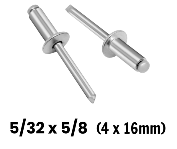 Remache POP 5/32" x 5/8" (10 UNIDADES)