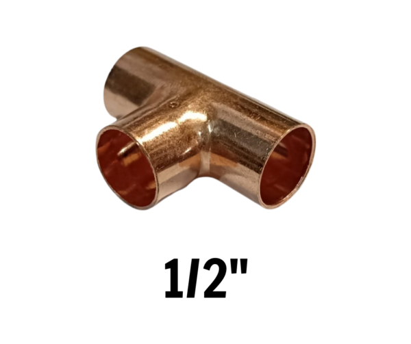 Tee de Cobre para Soldar 1/2"