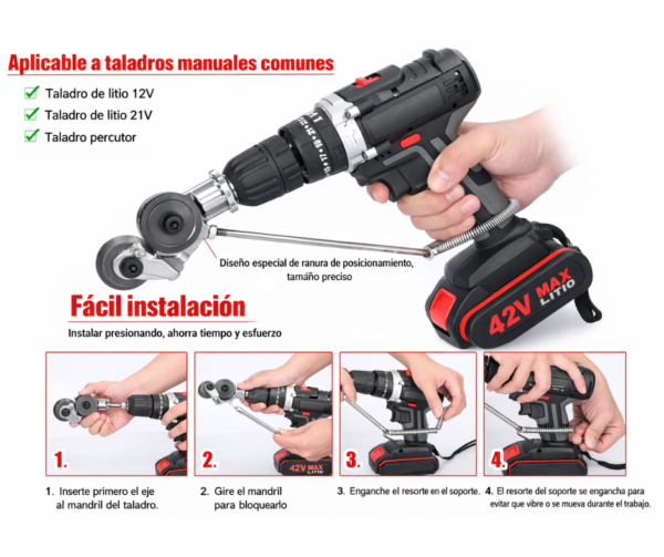 Cortador de Chapa para Taladro