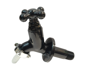 Canilla Plastica Negra de 1/2"